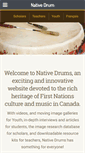 Mobile Screenshot of native-drums.ca
